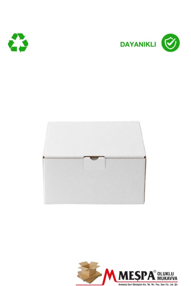 11,9 X 8,8 X 7 cm Kendinden Kilitli E-Ticaret Karton Kargo Kutusu