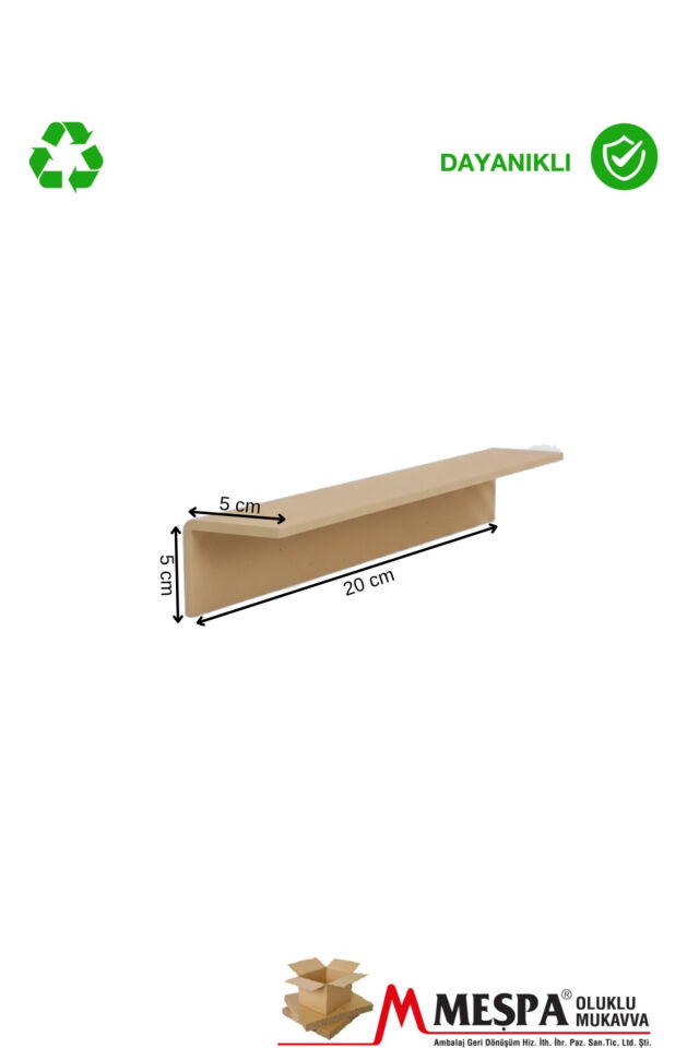 Karton Köşebent Kenar Koruyucu Profil 5x5 cm 3 mm 20 cm