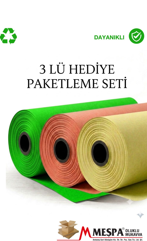 3 LÜ Hediye Paketleme Seti10 ADET  Yeşil 116 x 70, 10 ADET Fıstık Yeşili 92 x 70, 10 ADET turuncu 92 x 70