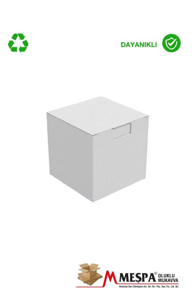 Kilitli  E ticaret Karton kargo ve saklama kutusu 8 x 8 x 16 cm